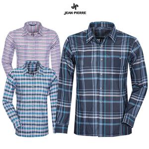 [JEAN PIERRE] 쟌피엘 봄 3색 체크 남방셔츠 Model No_J2-3E114
