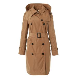 [버버리]디태처블 후드 엠버포드 트렌치코트(카멜) 80735071