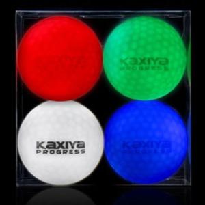 발광골프공 카시야 LED 골프공 발광 필드 볼 4색 4구 골프용품