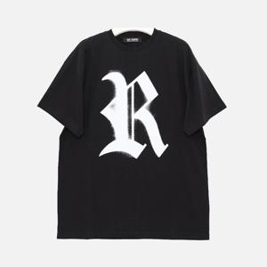 라프시몬스 R빅로고 프린트 반팔 티셔츠 231120 19001 0099