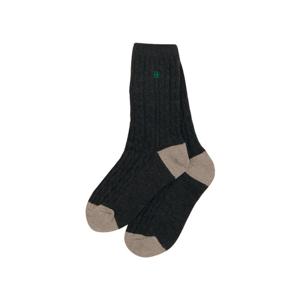 [빈]네이비 골지 자수 양말BY12AS01NV