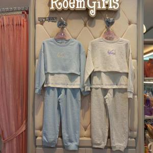 로엠걸즈 DP01 라운드넥 레이어드 조거세트 RGSM2482C