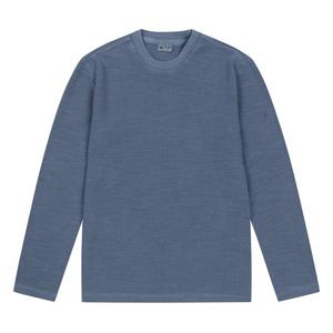 [페라로밀라노] (정가179000) 가먼트 다잉 니트 짜임 라운드 티셔츠 스카이블루 (A0C115142)