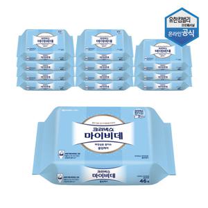 크리넥스 마이비데 클린케어 물티슈 46매 x 12팩 1박스 05496