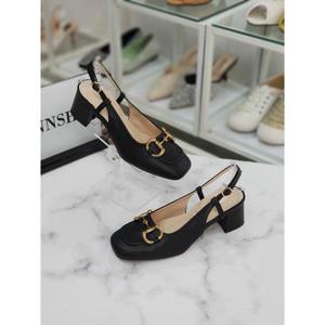 한슈 세이브존07 금장 체인 슬링백 힐 6CM HS26618ct