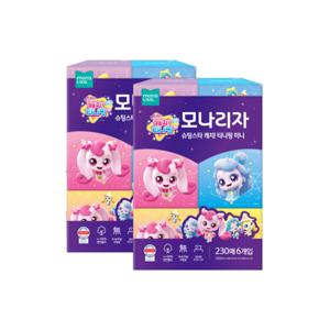 모나리자 티니핑 미니 미용 각티슈 230매 6입 x 2개 화장지_JS