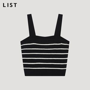 신상 [리스트] 백 버튼 뷔스티에 니트 베스트_TSKVTO72040_BK