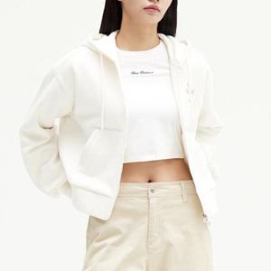 뉴발란스 여성 시그니처 세미오버핏 기모 후드집업 NBMDD4W952