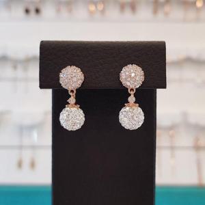 볼라레 세이브존01 부모님선물 큐빅 미러볼 드롭귀걸이 spe592