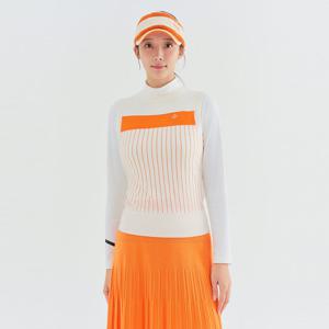 [레노마골프]여성 스트라이프 라운드 니트 베스트 RWSVN7201-102