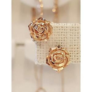 볼라레 세이브존01 14K핑크 장미 원터치귀걸이 GE505