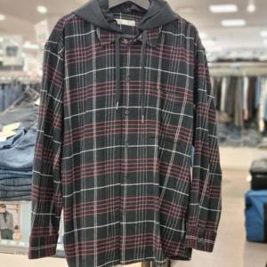 뱅뱅 HC21 뱅뱅가을후드탈부착면체크빅남방 BSK637