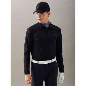 빈폴골프 남성 컬러배색 티셔츠 블랙 BJ4X41B075