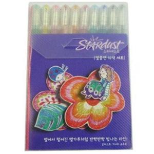 스타더스트 1.0mm 10색세트 펄 젤잉크 볼펜