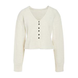 [제이제이 지고트]브이넥  크롭 콩단추 가디건 GPAN1CD141