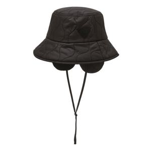 헤지스 골프 24FW 품절임박블랙 남성 사각 퀼팅 패딩 햇 HUHE4F713BK