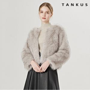 [탱커스]라운드 페이크 퍼 하프 자켓 (TV4JK029L0)