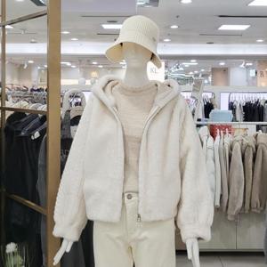 스테파니 DP01  밍크 무스탕 후드 자켓 A24JK4416