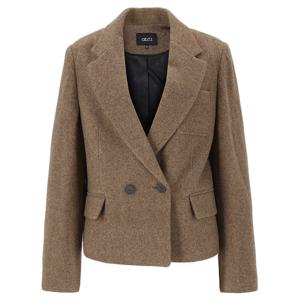 [에이비에프지]더블 버튼 헤링본 데일리 울 숏재킷 APY4QJ06J