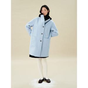 [빈폴레이디스] 핸드메이드 밴드넥 코트 스카이블루 (BF4X30C09Q