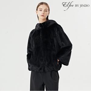 [진도] Elfee 풀스킨 휘메일 밍크 후드 자켓 (E8W3EJ11)