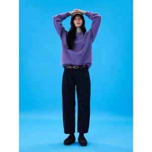 [빈폴레이디스] 벨벳 배기 데님 팬츠 다크네이비 (BF4X21C11R)