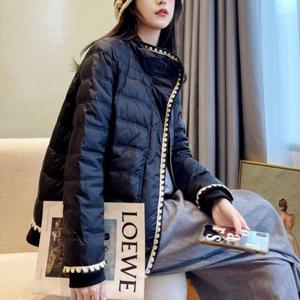 여성아우터 오리털 간절기 캐쥬얼 패딩 여성 다운 점퍼 블랙