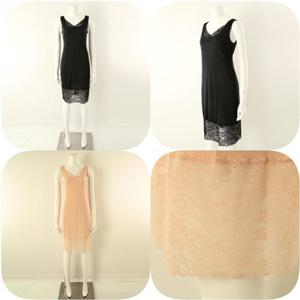 [비너스] 24FW클래식 레이스 실크 여성 런닝형 풀슬립 (VFS5004R)