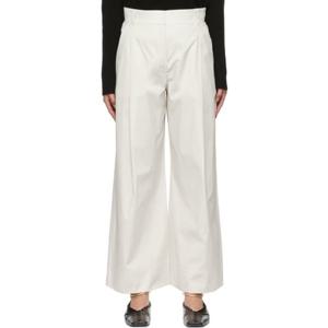 25 FW 막스마라 여성 오프 화이트 지오 슬랙스 221447F087010
