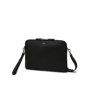 [닥스ACC] [루이스] 블랙 DD 패턴 경판 소가죽 클러치 DBBA5E013