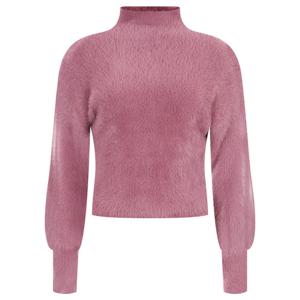 샵앤) 여성 퍼 크롭 폴라 니트 티셔츠 EAN-WKN-20170-퍼플