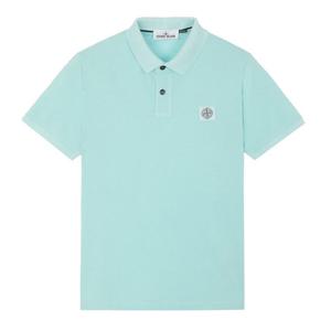 스톤아일랜드 21SS 741522S67 V0044 로고 패치 민트 남성 폴로 반팔