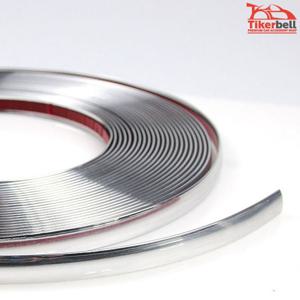 D24 고광택 메탈 라인 크롬몰딩  15M 25mm