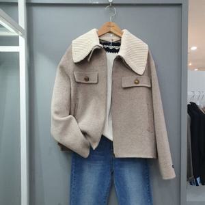 [무자크]니트카라핸드메이드집업자켓 MO8WJK03