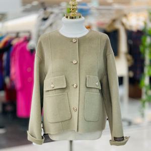 [클리지]노카라 핸드메이드 캐시미어 울 코트 자켓 CP1WJK09-10F