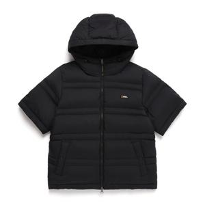 내셔널지오그래픽 N244WDW021 여성 밀버스 반팔 경량 구스 다운 후드 점퍼 CARBON BLACK