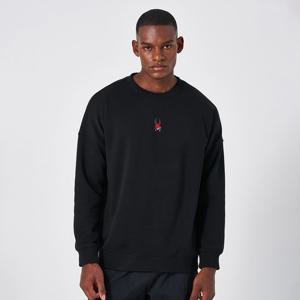 [스파이더] 남성 멀티 컬러 로고 맨투맨 SPKPCNRL302MBLK