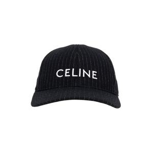 셀린느 로고 스트라이프 볼캡 모자 2AUS9495R 38CE BLACK