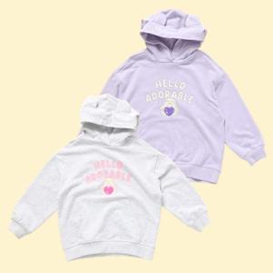 [로엠걸즈(아동)]오버핏 귀달이 후드 스웨트티셔츠RGMA24W3C