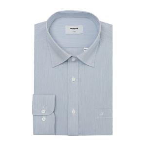 [레노마(셔츠)]평직 스판 핀 스트라이프 긴소매 일반핏 RPSSG0053BU