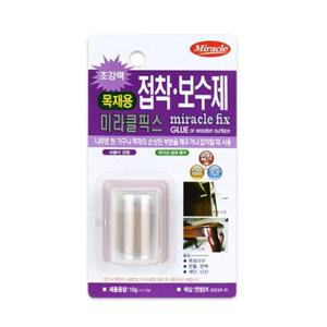 미라클픽스 접착보수제 목재가구 문틀 문짝 난간 손상 10g
