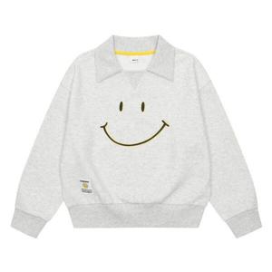 [에스핏]스마일 카라 티셔츠 - 화이트멜란지그레이 (SJY711FKYT0