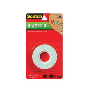 3M 스카치 2115 폼 양면테이프 (18mmx1.5m) 3M