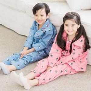 퍼피 여아동 키즈 커플 패밀리 긴팔 잠옷상하세트 CV
