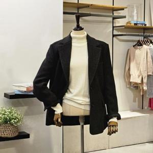 [반에이크]VB4YJKM101Z_배색 투버튼 트윌 자켓