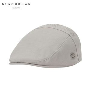 [세인트앤드류스] 남성 울 블렌드 로고 자수 헌팅캡