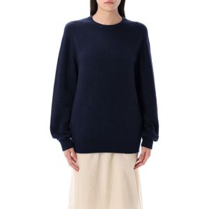 까르뱅 리본 크루넥 릴렉스 핏 스웨터 25P6251K2125401 INK