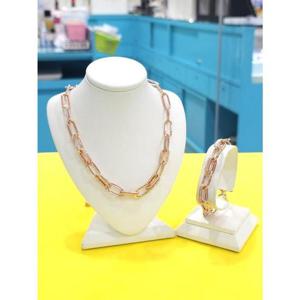 로뎀 세이브존05 Elegance 레이어드 체인 목걸이 팔지 세트1 RD24030113