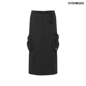 [하이드로겐] 여성 롱스커트 H21D1PC601_BK