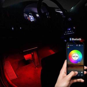 rgb led바 풋등 키트 세트 시거잭 12v 블루투스모듈 차량악세사리